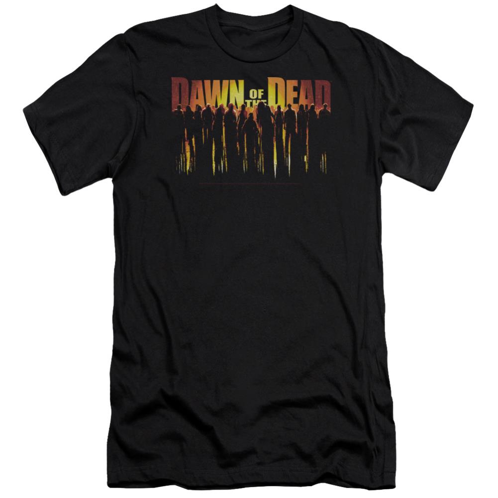 Dawn Of The Dead Walking Dead Men's Ultra-Soft 30/1 Cotton Slim Short-Sleeve T-Shirt