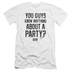 Dazed And Confused Party Time Men's Ultra-Soft 30/1 Cotton Slim Short-Sleeve T-Shirt