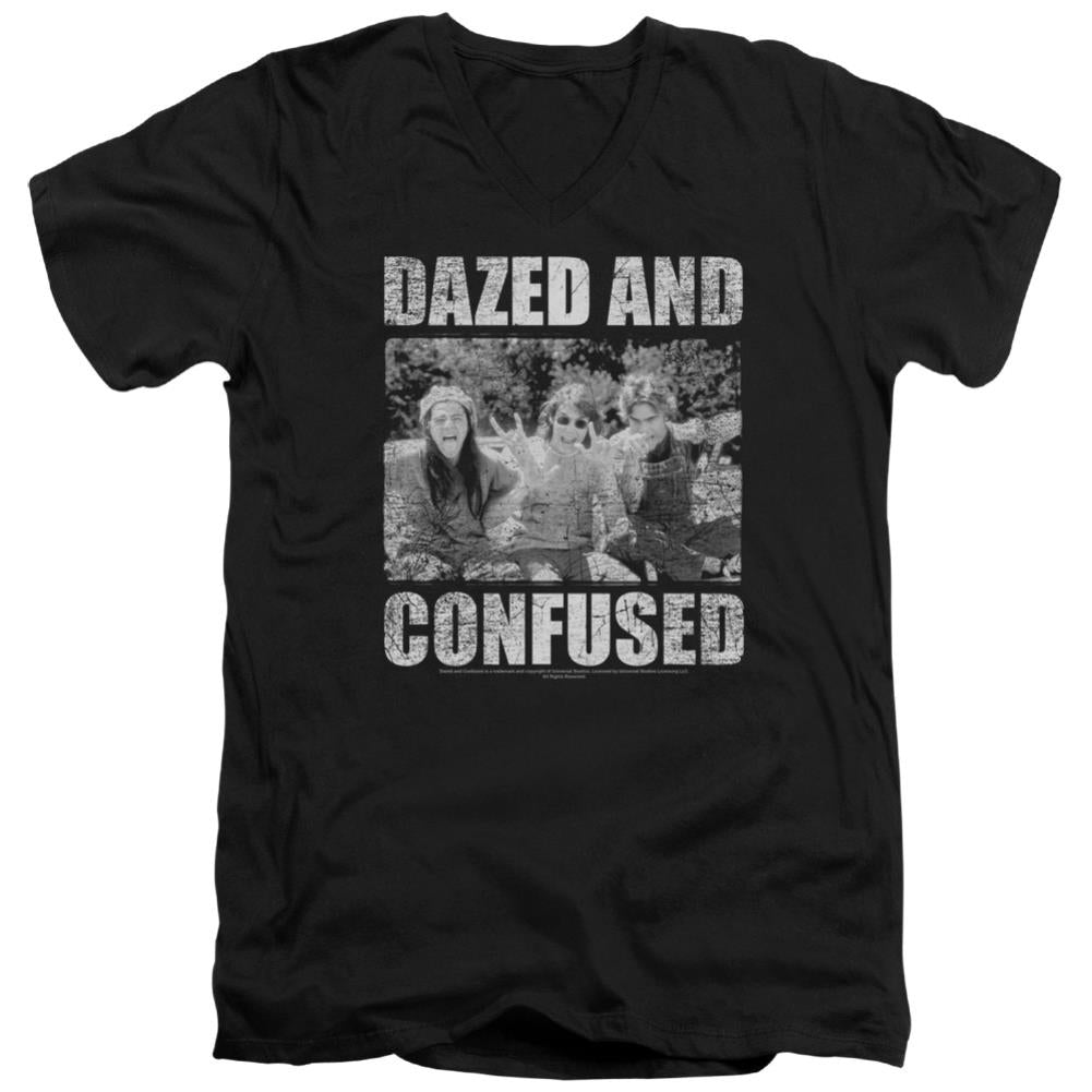 Dazed And Confused Rock On Men's 30/1 Cotton Slim V-Neck T-Shirt