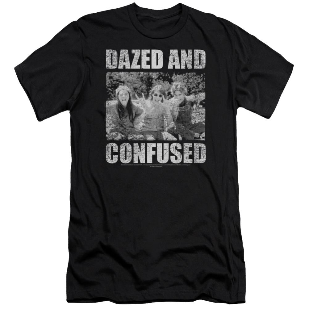 Dazed And Confused Rock On Men's Ultra-Soft 30/1 Cotton Slim Short-Sleeve T-Shirt