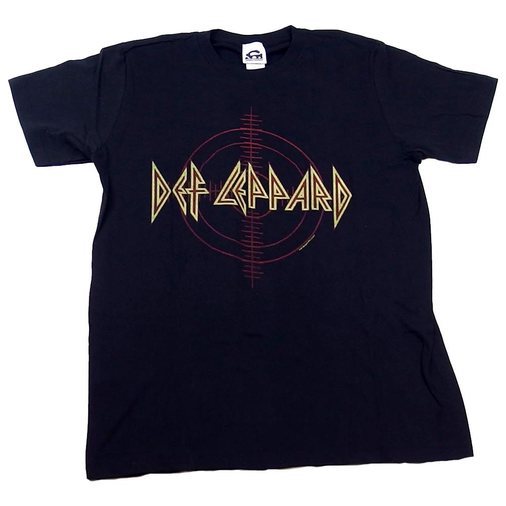 Def Leppard Men's Crosshair Target Logo Black T-Shirt