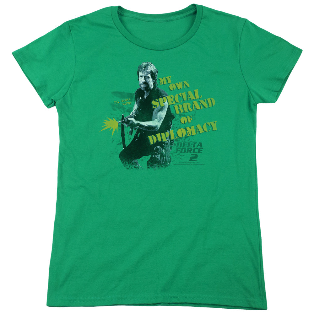 Delta Force 2 Special Diplomacy Women's 18/1 Cotton Short-Sleeve T-Shirt