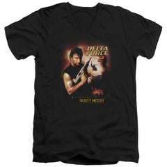 Delta Force Delta Force 2 Poster Men's 30/1 Cotton Slim V-Neck T-Shirt
