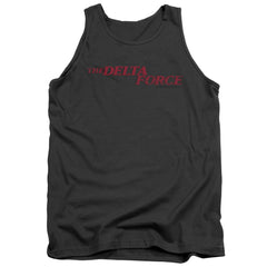 Delta Force Distressed Logo Men's 18/1 Cotton Tank Top