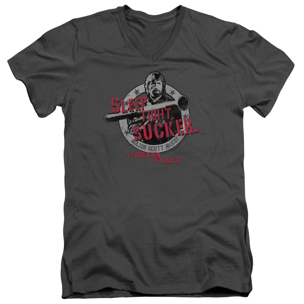 Delta Force Sleep Tight Men's 30/1 Cotton Slim V-Neck T-Shirt