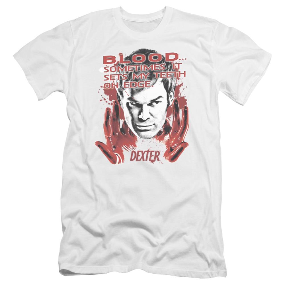 Dexter Blood Men's Ultra-Soft 30/1 Cotton Slim Short-Sleeve T-Shirt