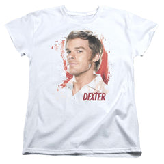 Dexter Blood Splatter Women's 18/1 Cotton Short-Sleeve T-Shirt