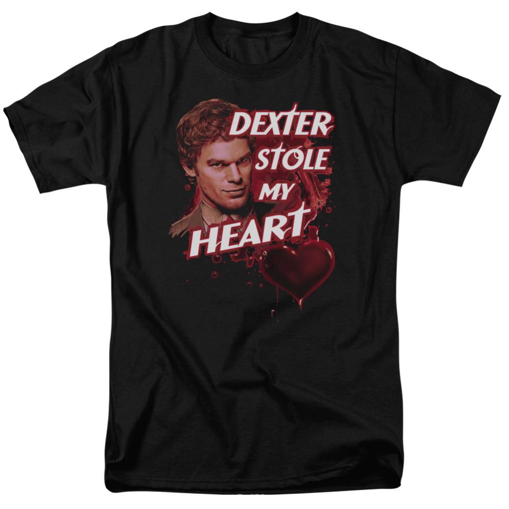 Dexter Bloody Heart Men's 18/1 Cotton Short-Sleeve T-Shirt