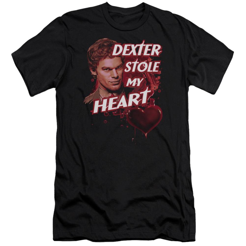 Dexter Bloody Heart Men's Ultra-Soft 30/1 Cotton Slim Short-Sleeve T-Shirt