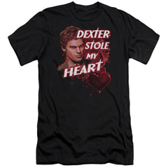 Dexter Bloody Heart Men's Ultra-Soft 30/1 Cotton Slim Short-Sleeve T-Shirt