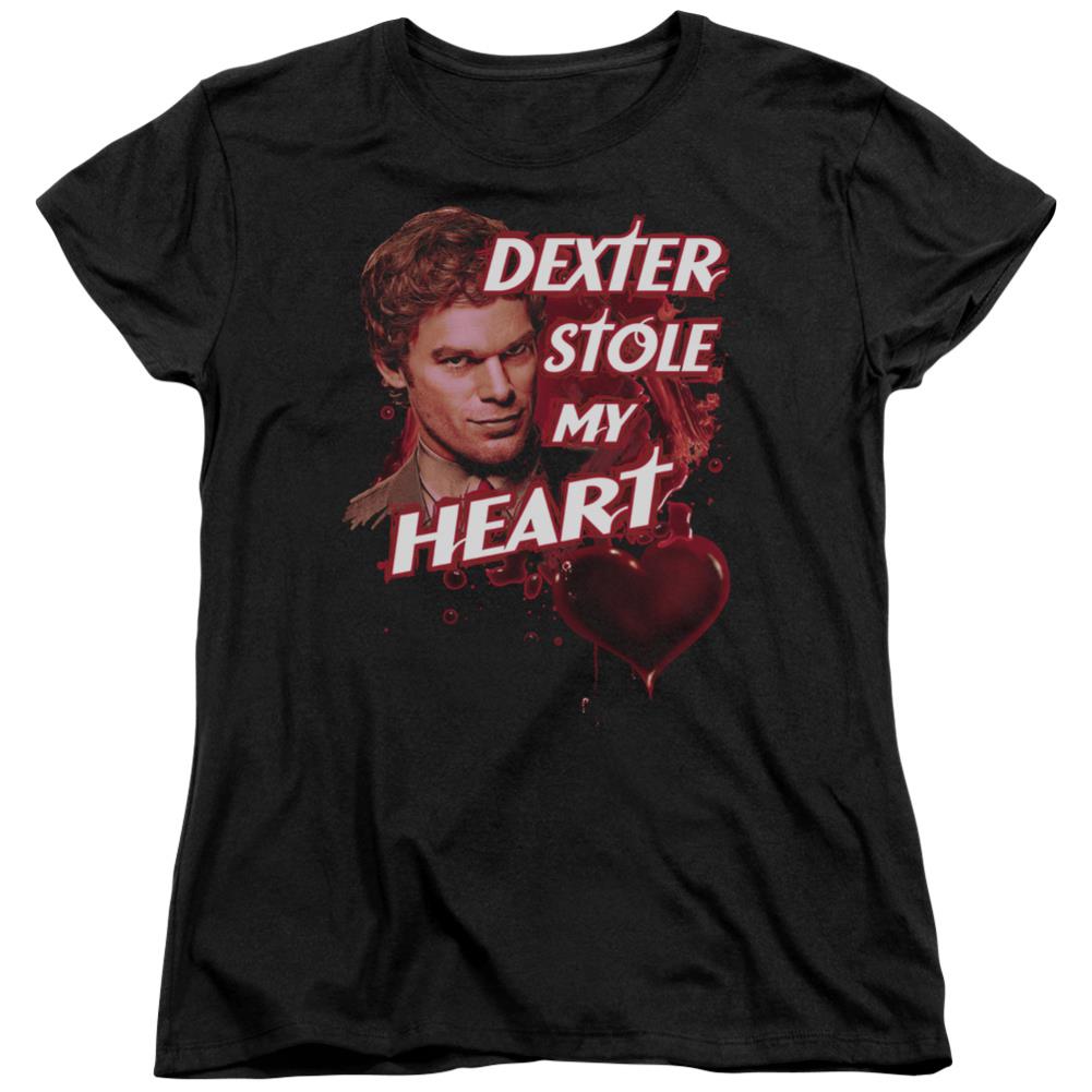 Dexter Bloody Heart Women's 18/1 Cotton Short-Sleeve T-Shirt