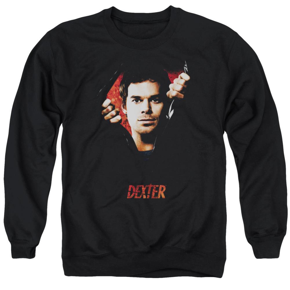 Dexter Body Bad Men's Crewneck 50 50 Poly Long-Sleeve T-Shirt