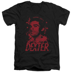 Dexter Born In Blood Men's 30/1 Cotton Slim V-Neck T-Shirt