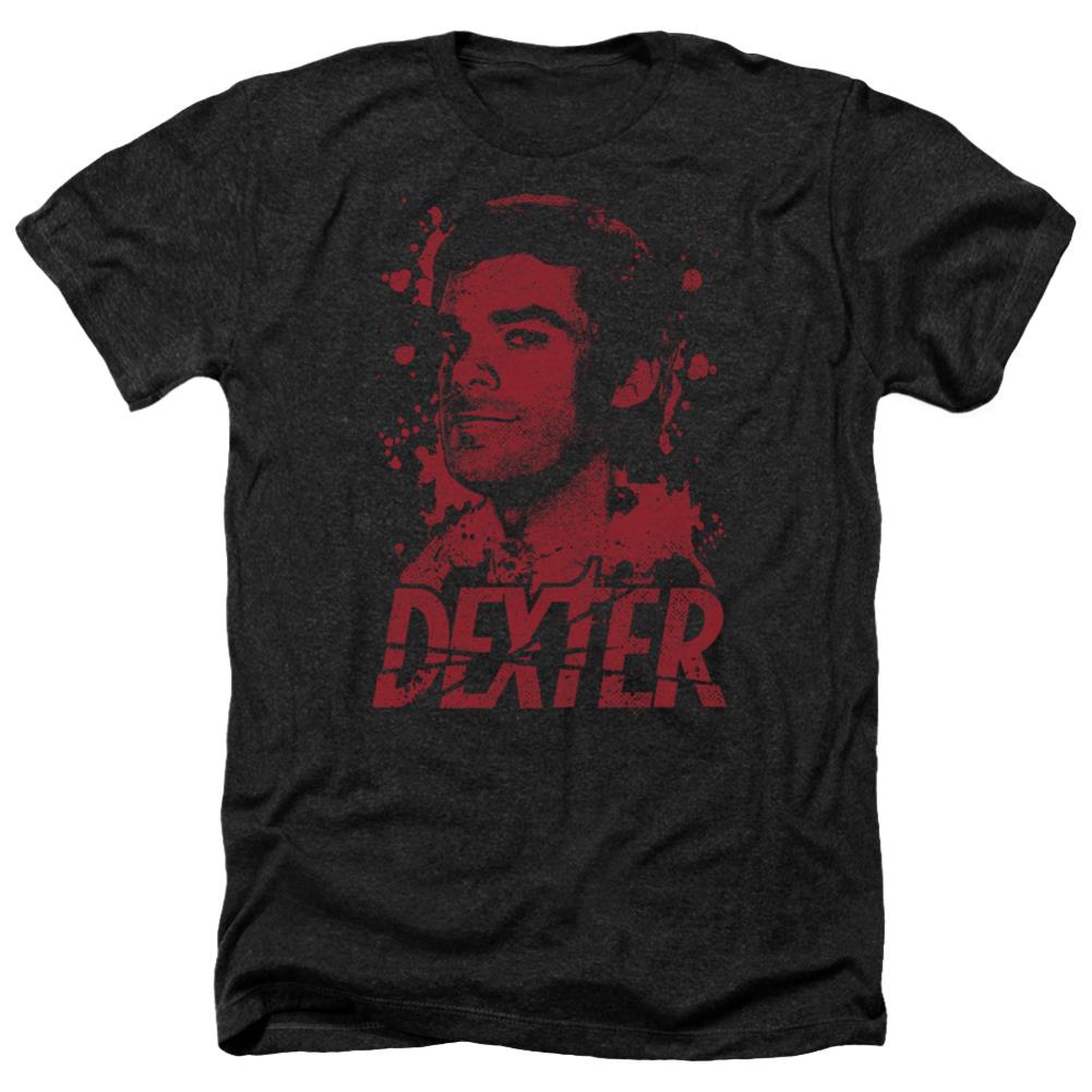 Dexter Born In Blood Men's 30/1 Heather 60 40 Poly Short-Sleeve T-Shirt