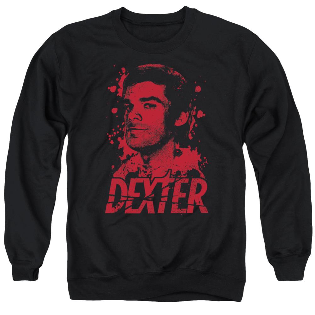 Dexter Born In Blood Men's Crewneck 50 50 Poly Long-Sleeve T-Shirt