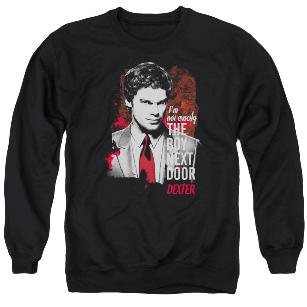 Dexter Boy Next Door Men's Crewneck 50 50 Poly Long-Sleeve T-Shirt