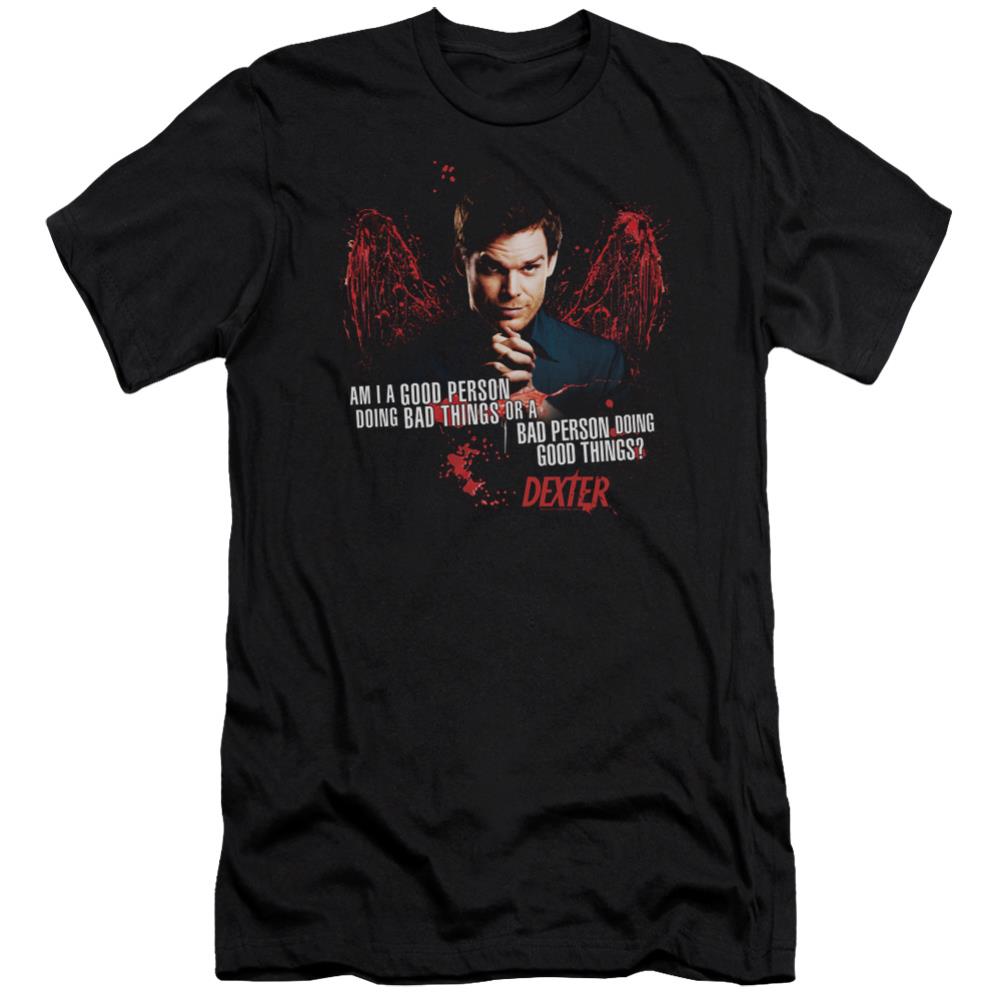 Dexter Good Bad Men's Ultra-Soft 30/1 Cotton Slim Short-Sleeve T-Shirt