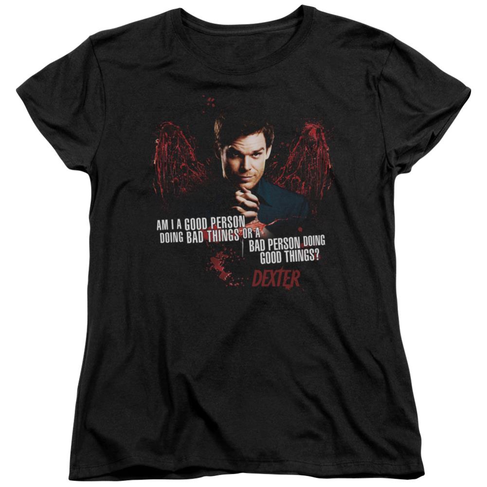 Dexter Good Bad Women's 18/1 Cotton Short-Sleeve T-Shirt