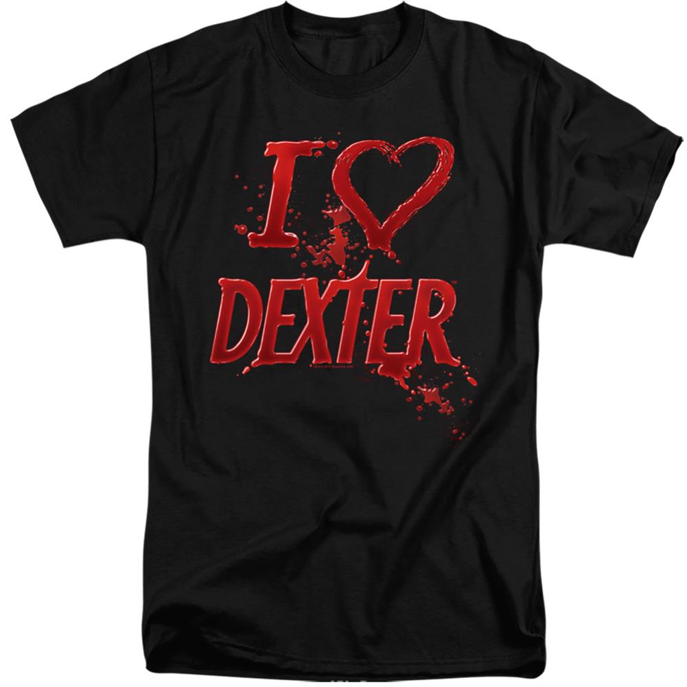 Dexter I Heart Dexter Men's 18/1 Tall Cotton Short-Sleeve T-Shirt