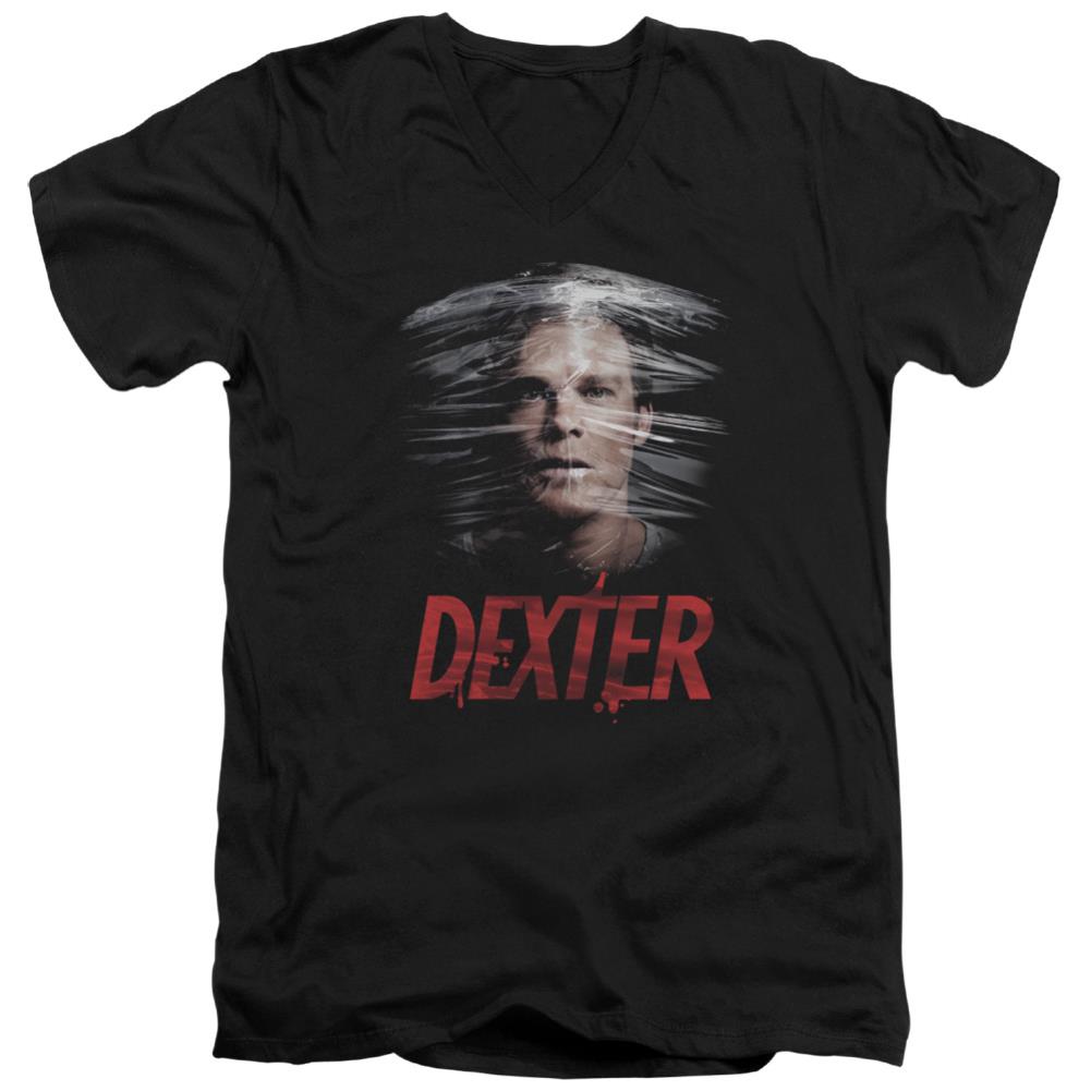 Dexter Plastic Wrap Men's 30/1 Cotton Slim V-Neck T-Shirt