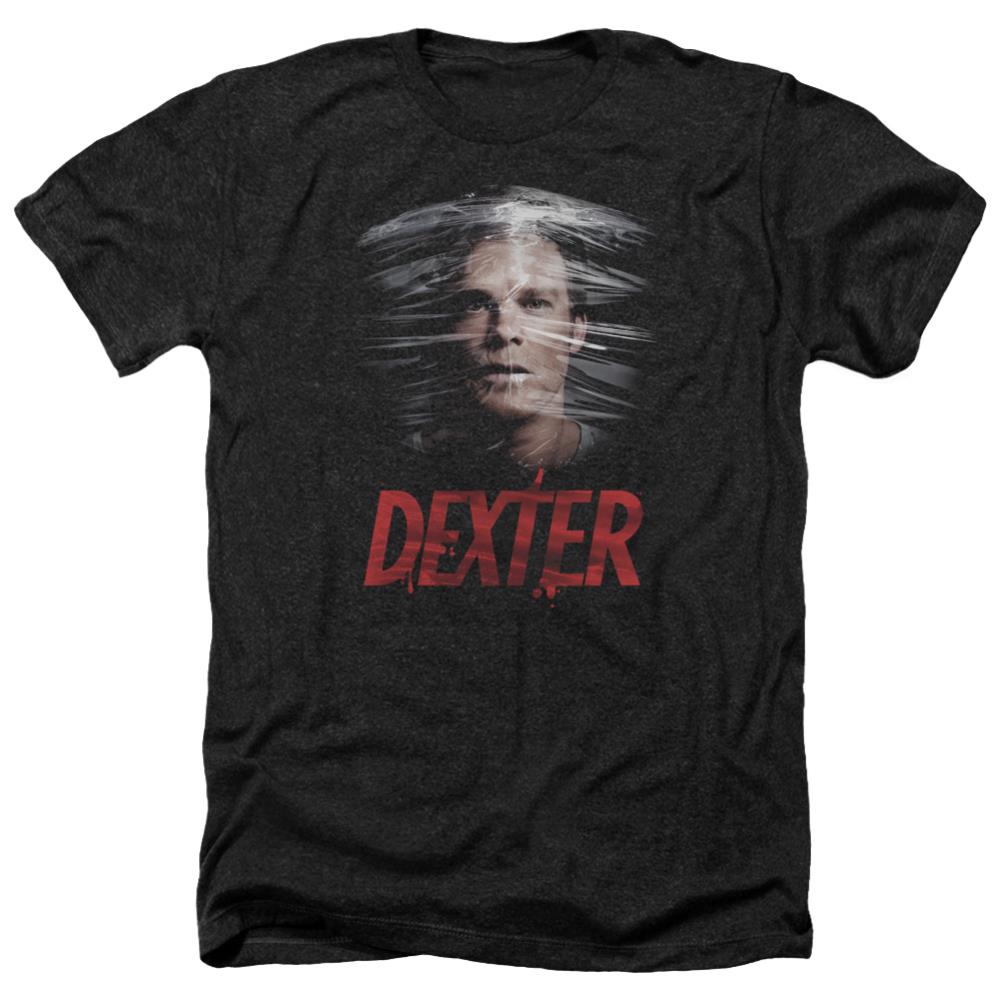 Dexter Plastic Wrap Men's 30/1 Heather 60 40 Poly Short-Sleeve T-Shirt