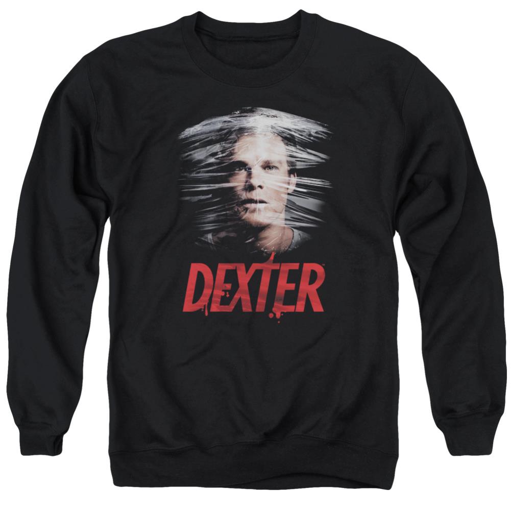 Dexter Plastic Wrap Men's Crewneck 50 50 Poly Long-Sleeve T-Shirt