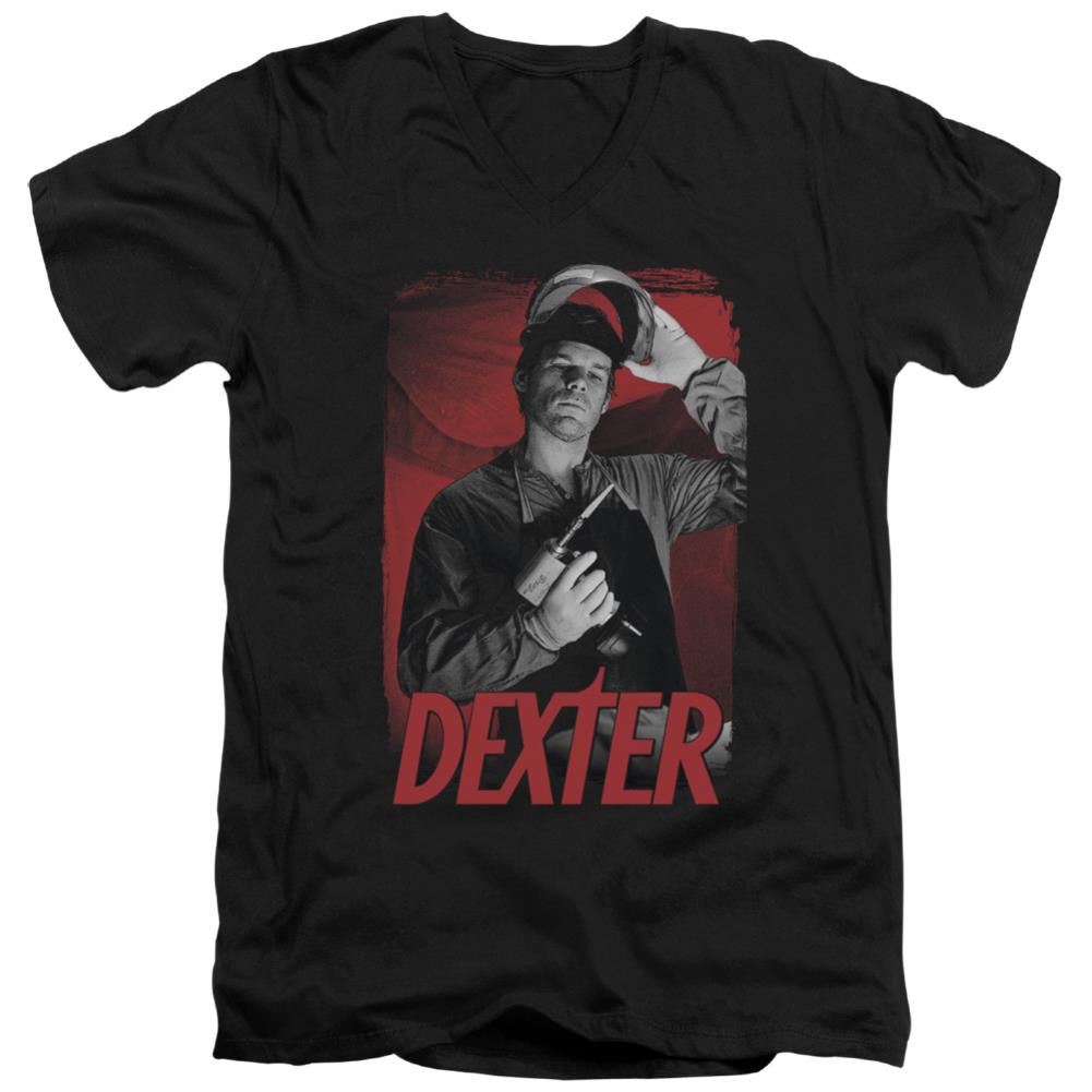 Dexter See Saw Men's 30/1 Cotton Slim V-Neck T-Shirt