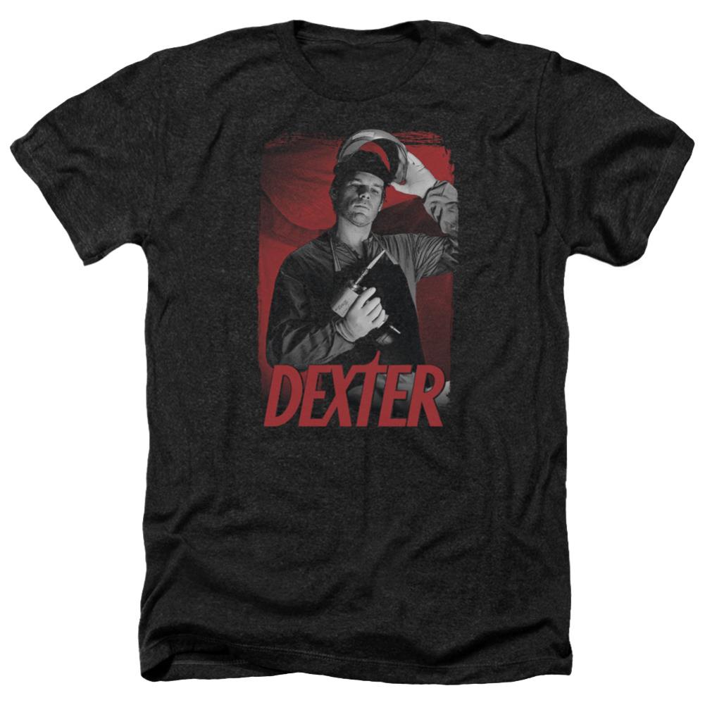 Dexter See Saw Men's 30/1 Heather 60 40 Poly Short-Sleeve T-Shirt