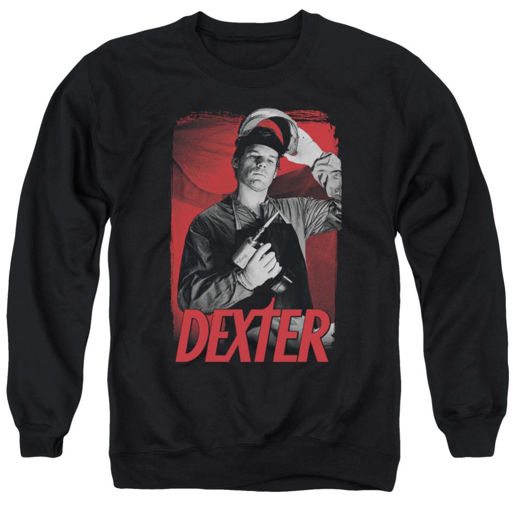 Dexter See Saw Men's Crewneck 50 50 Poly Long-Sleeve T-Shirt