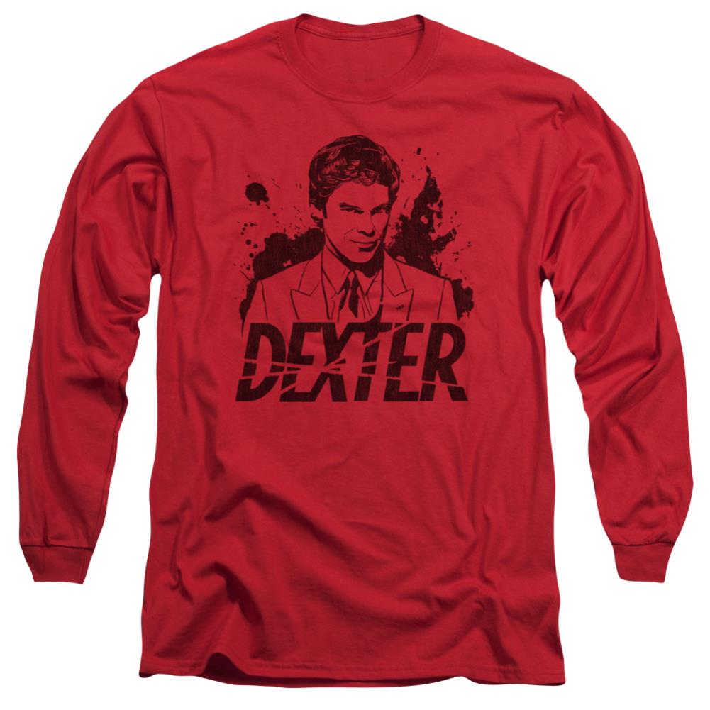 Dexter Splatter Dex Men's 18/1 Cotton Long-Sleeve T-Shirt