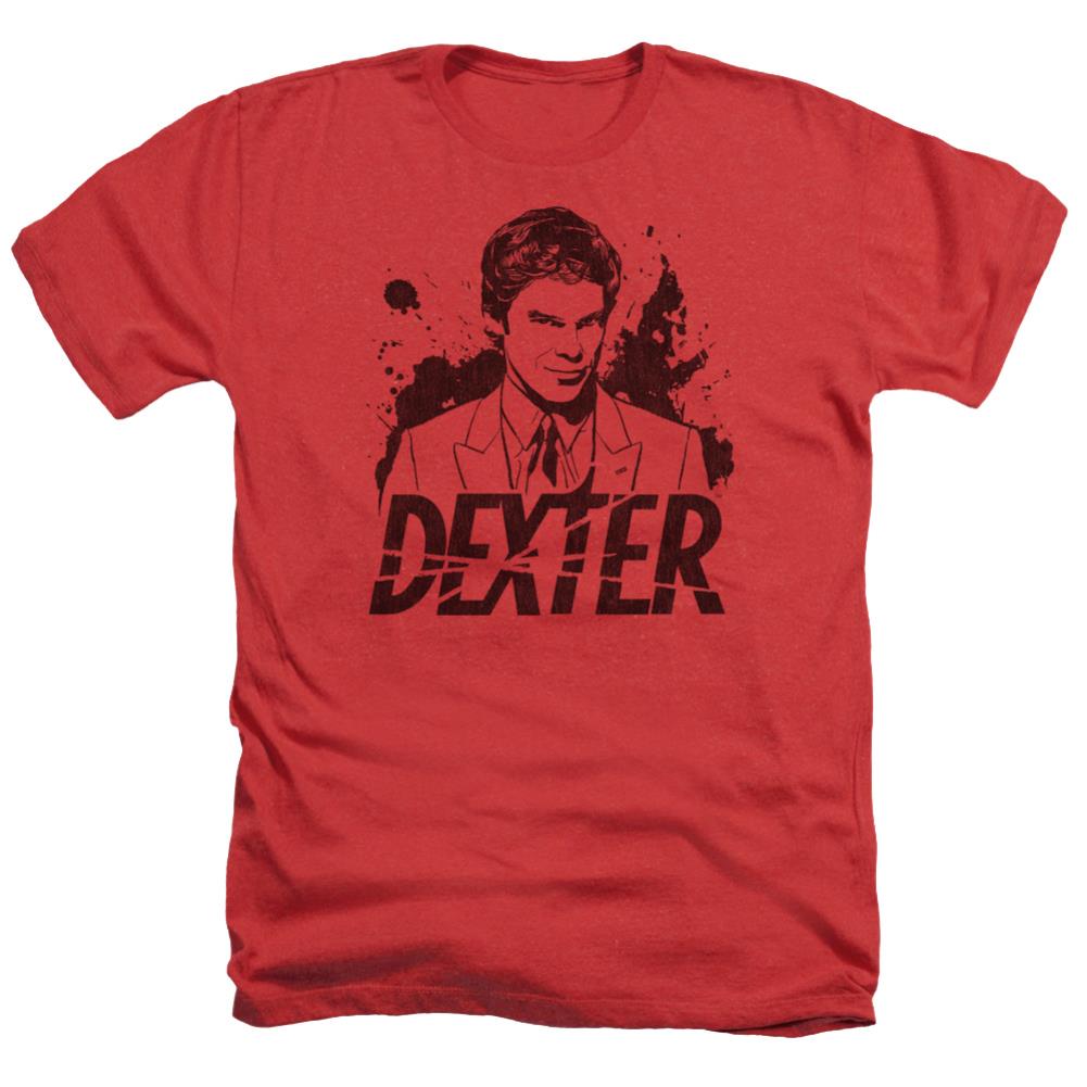 Dexter Splatter Dex Men's 30/1 Heather 60 40 Poly Short-Sleeve T-Shirt