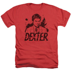 Dexter Splatter Dex Men's 30/1 Heather 60 40 Poly Short-Sleeve T-Shirt