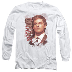 Dexter Splatter Men's 18/1 Cotton Long-Sleeve T-Shirt