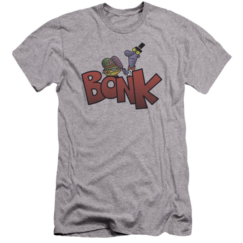 Dexter'S Laboratory Bonk Men's Ultra-Soft 30/1 Cotton Slim Short-Sleeve T-Shirt