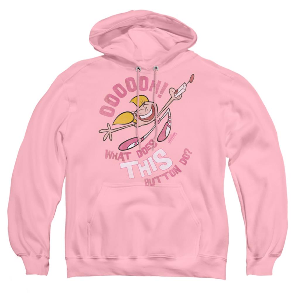 Dexter'S Laboratory Button Men's Pull-Over 75 25 Poly Hoodie
