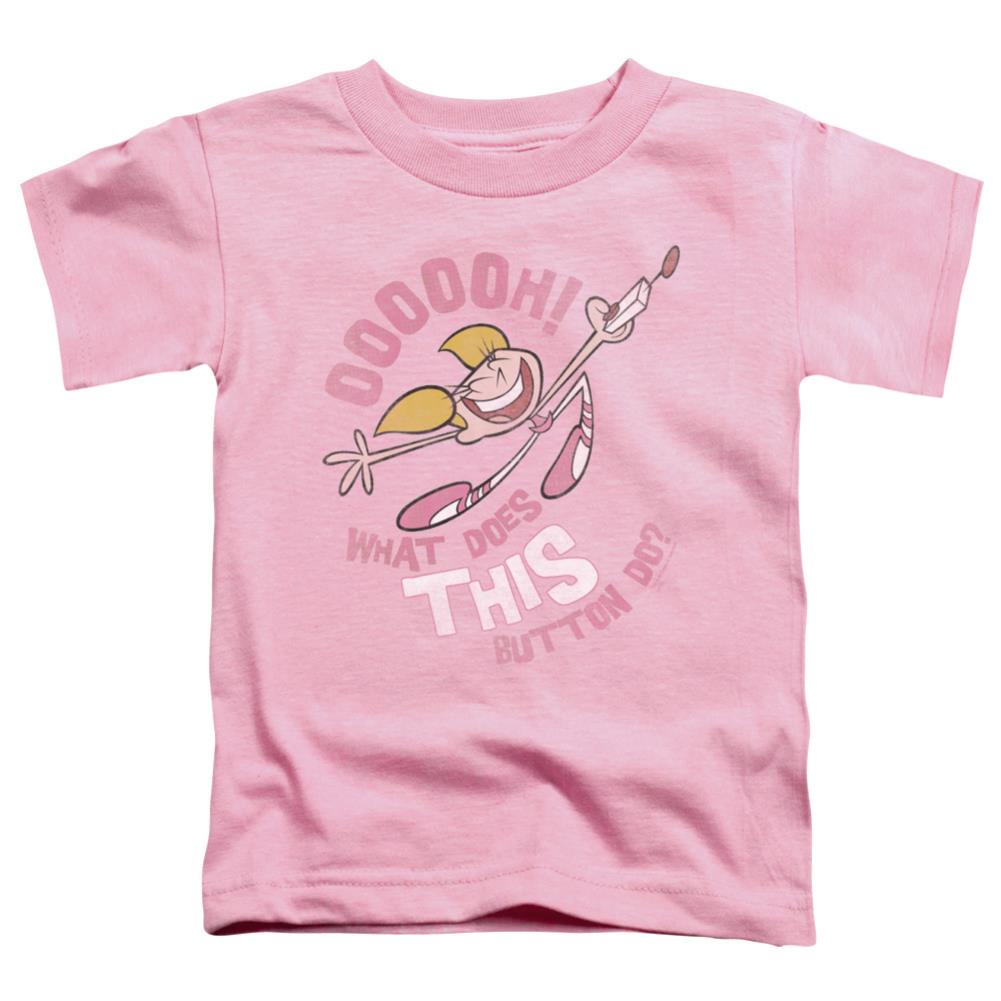 Dexter'S Laboratory Button Toddler 18/1 Cotton Short-Sleeve T-Shirt