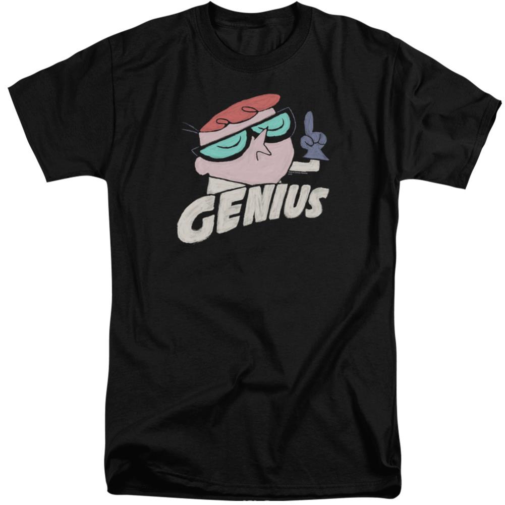 Dexter'S Laboratory Genius Men's 18/1 Tall Cotton Short-Sleeve T-Shirt