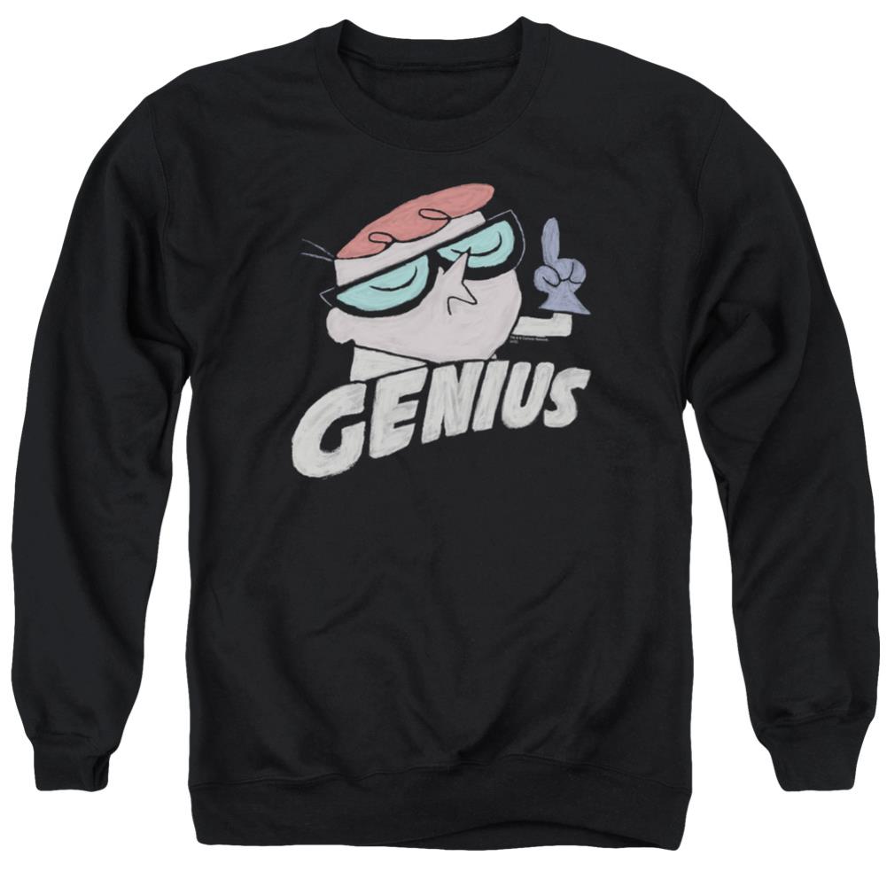 Dexter'S Laboratory Genius Men's Crewneck 50 50 Poly Long-Sleeve T-Shirt