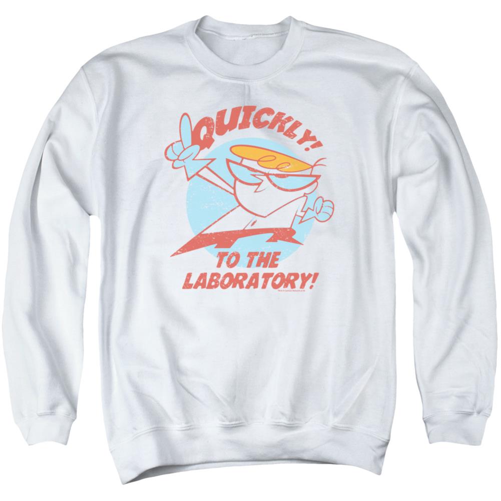 Dexter'S Laboratory Quickly Men's Crewneck 50 50 Poly Long-Sleeve T-Shirt