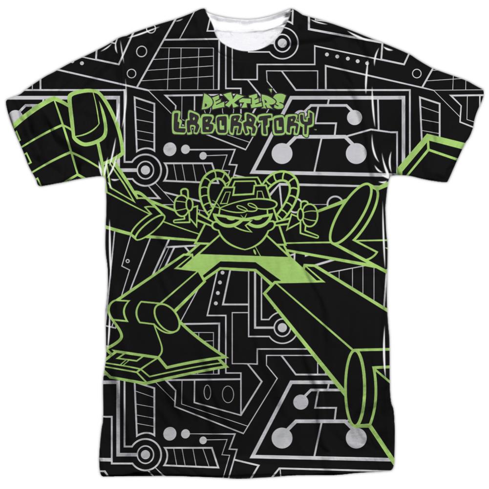 Dexter'S Laboratory Robot Men's Regular Fit Polyester Short-Sleeve T-Shirt