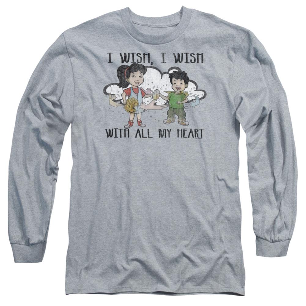 Dragon Tales I Wish With All My Heart Men's 18/1 Cotton Long-Sleeve T-Shirt