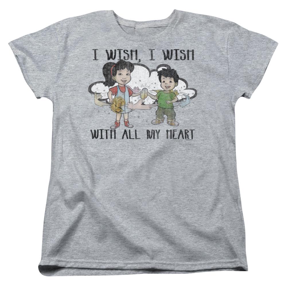 Dragon Tales I Wish With All My Heart Women's 18/1 Cotton Short-Sleeve T-Shirt