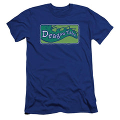 Dragon Tales Logo Clean Men's Ultra-Soft 30/1 Cotton Slim Short-Sleeve T-Shirt