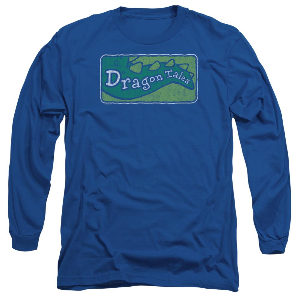 Dragon Tales Logo Distressed Men's 18/1 Cotton Long-Sleeve T-Shirt