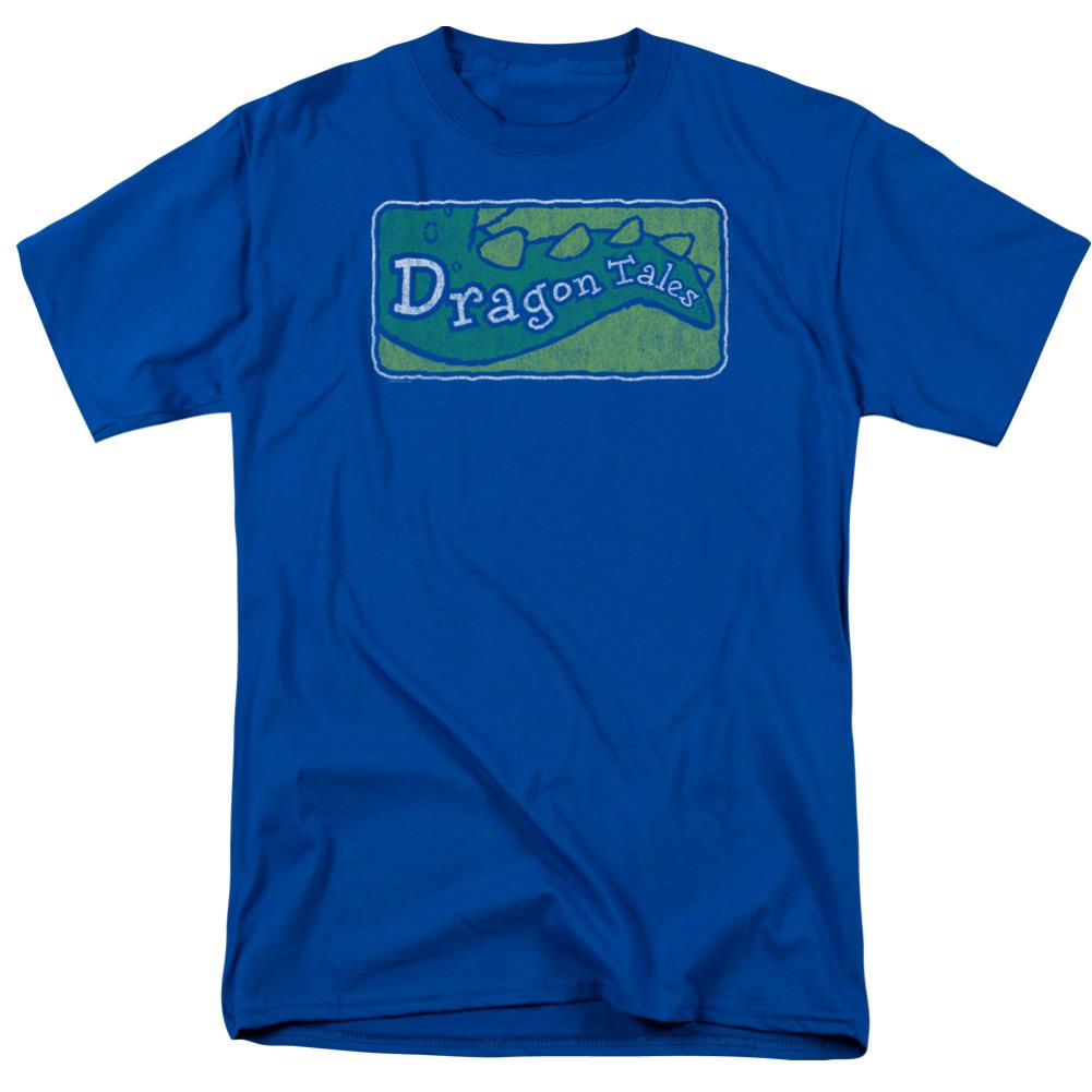 Dragon Tales Logo Distressed Men's 18/1 Cotton Short-Sleeve T-Shirt