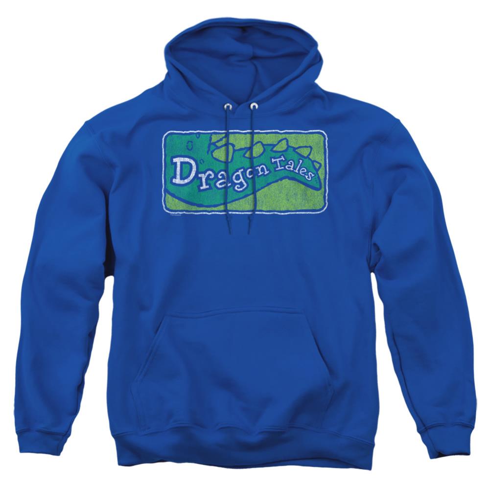 Dragon Tales Logo Distressed Men's Pull-Over 75 25 Poly Hoodie