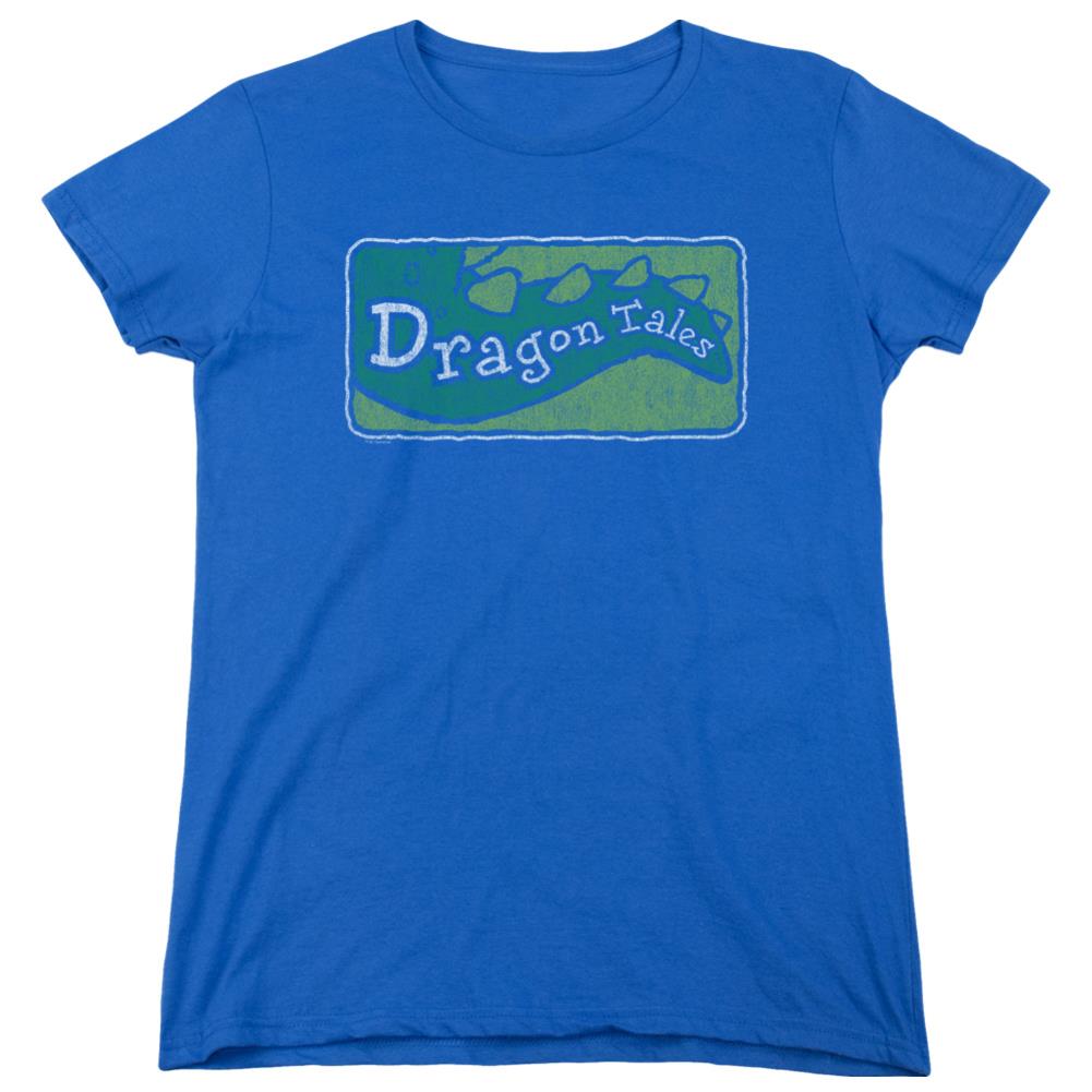 Dragon Tales Logo Distressed Women's 18/1 Cotton Short-Sleeve T-Shirt