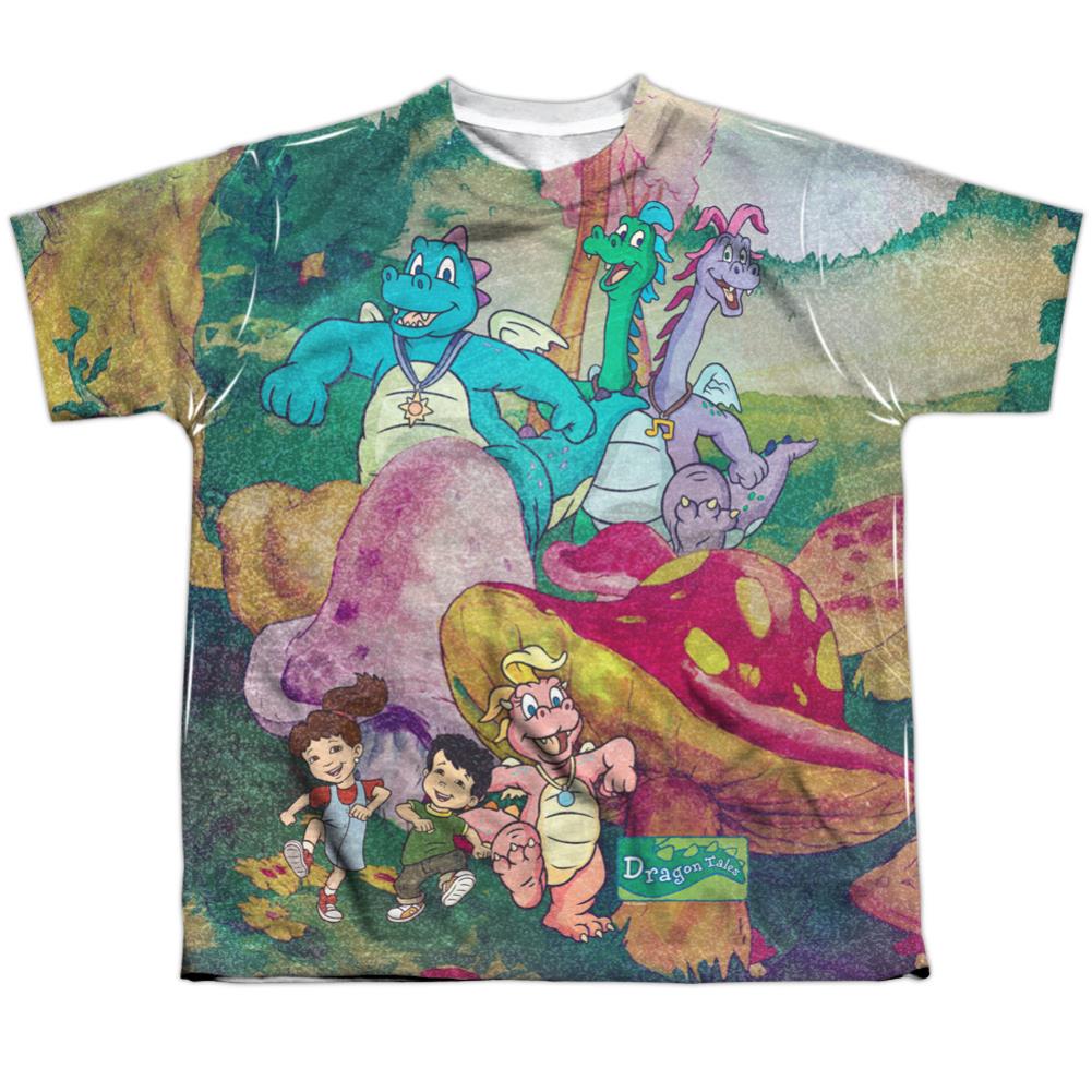 Dragon Tales Mushroom Meadow Youth Regular Fit Poly Short-Sleeve T-Shirt