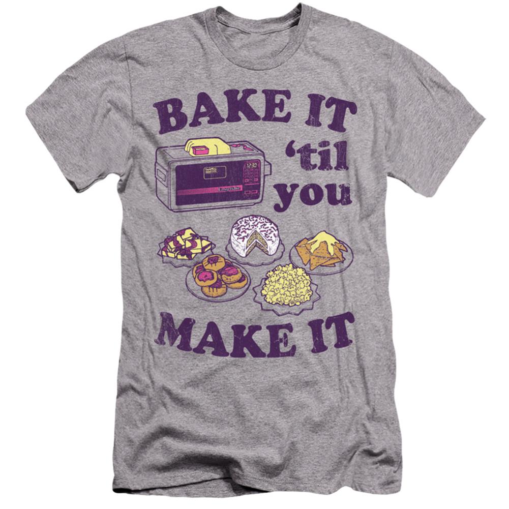 Easy Bake Oven Bake It Til You Make It Men's Ultra-Soft 30/1 Cotton Slim Short-Sleeve T-Shirt