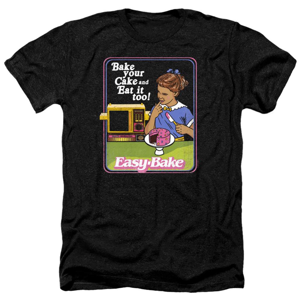 Easy Bake Oven Bake Your Cake Men's 30/1 Heather 60 40 Poly Short-Sleeve T-Shirt
